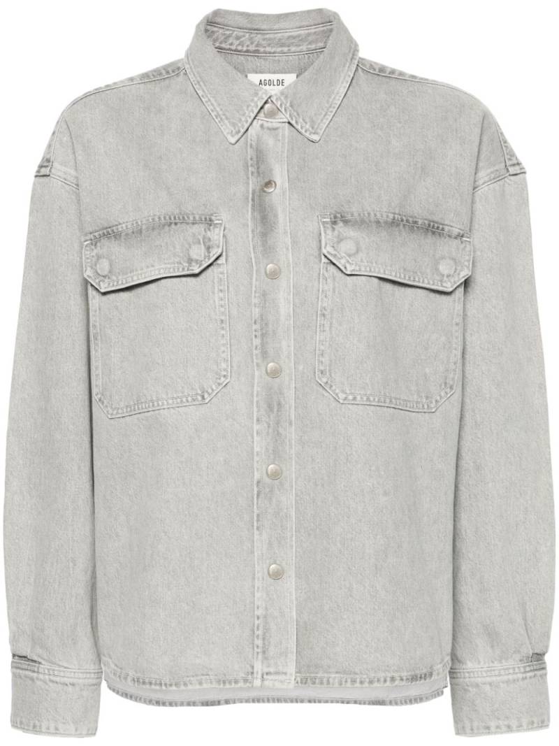 AGOLDE Gwen denim shirt - Grey von AGOLDE