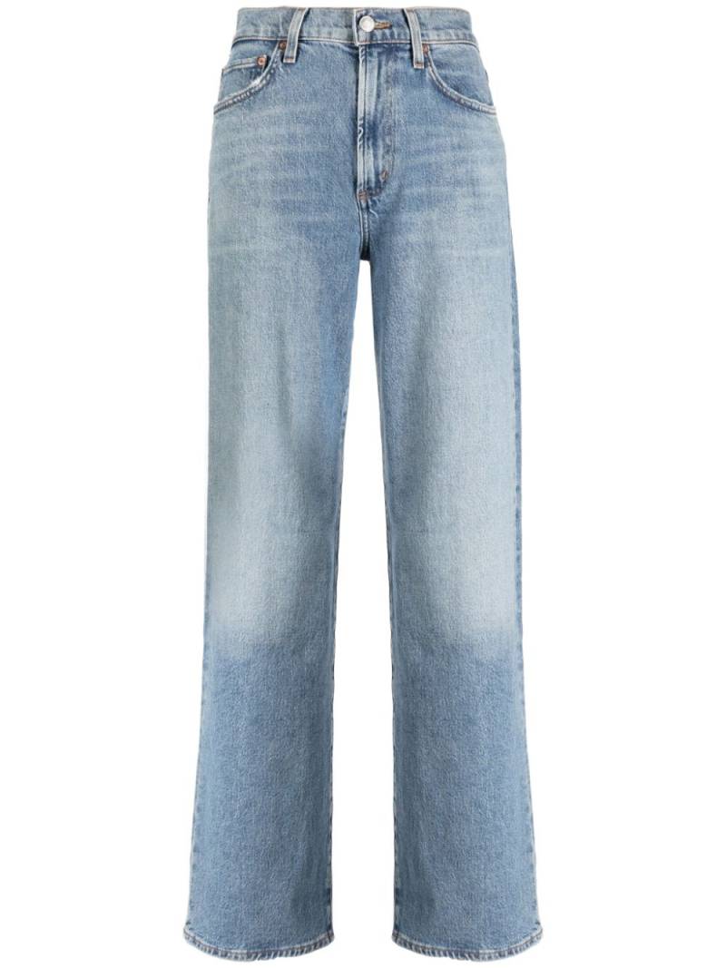 AGOLDE Harper mid-rise straight-leg jeans - Blue von AGOLDE