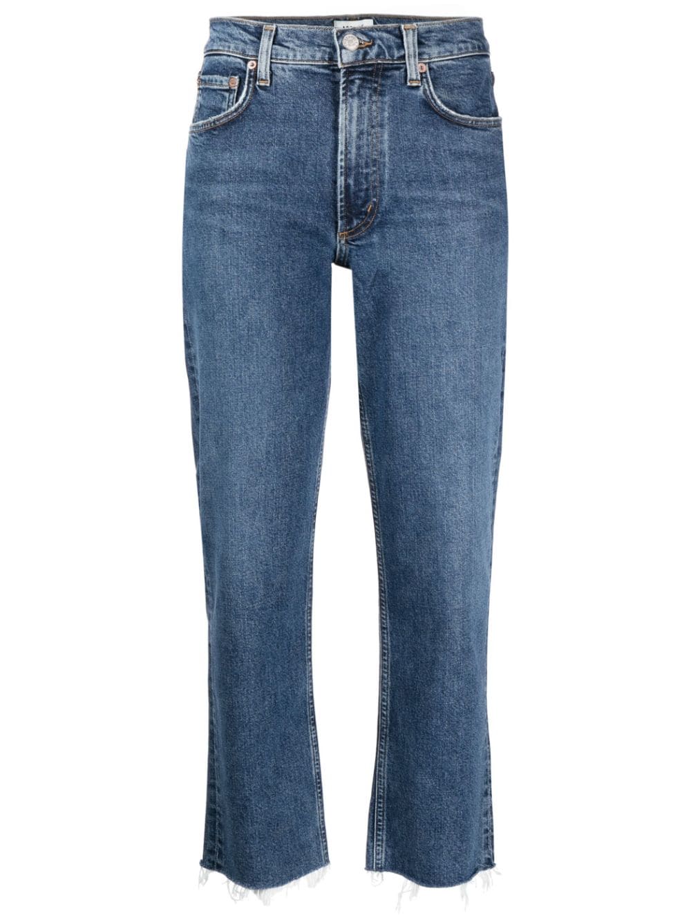 AGOLDE Kye straight-leg crop jeans - Blue von AGOLDE