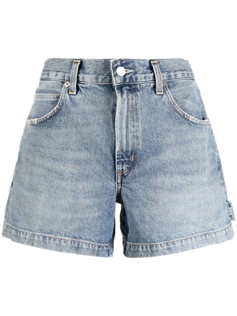 AGOLDE Magda denim short shorts - Blue von AGOLDE