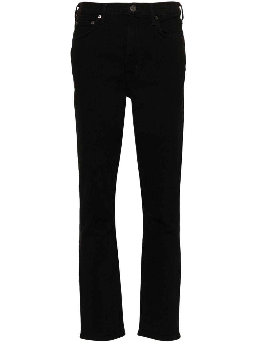 AGOLDE Merrel mid-rise slim-cut jeans - Black von AGOLDE
