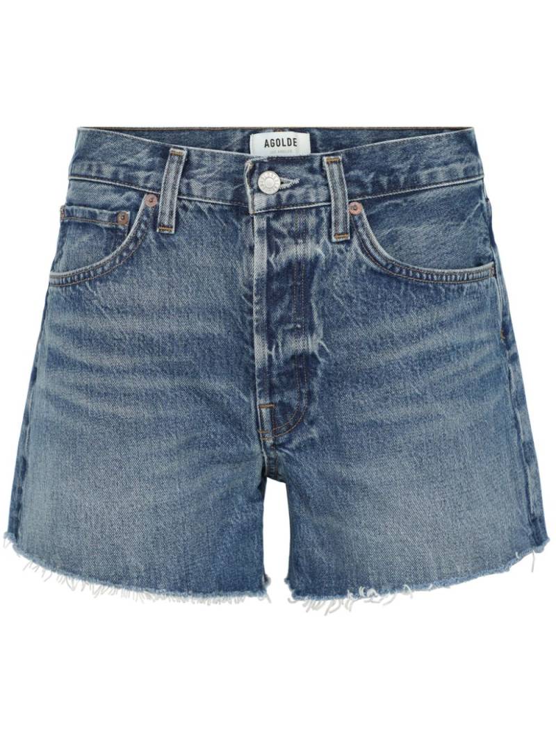 AGOLDE Parker Long denim shorts - Blue von AGOLDE