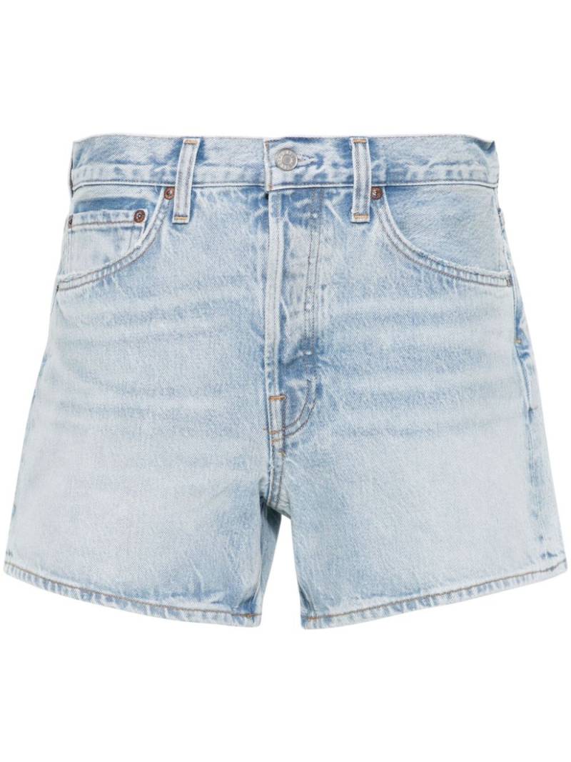 AGOLDE Parker wide-leg mini shorts - Blue von AGOLDE