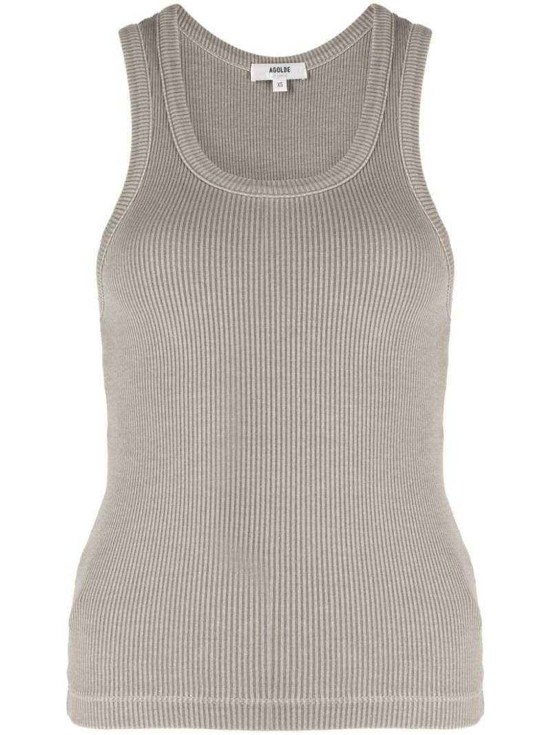 AGOLDE Poppy fine-ribbed tank top - Grey von AGOLDE