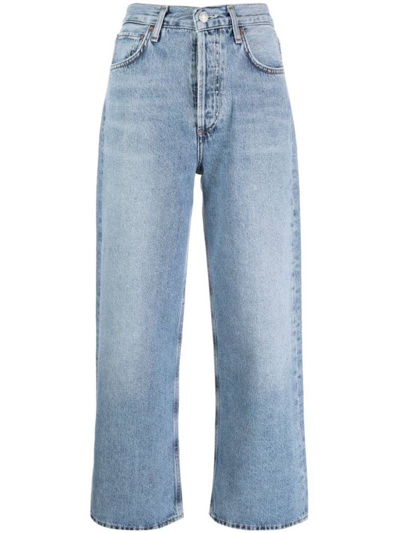 AGOLDE Ren Jean high-rise cropped jeans - Blue von AGOLDE