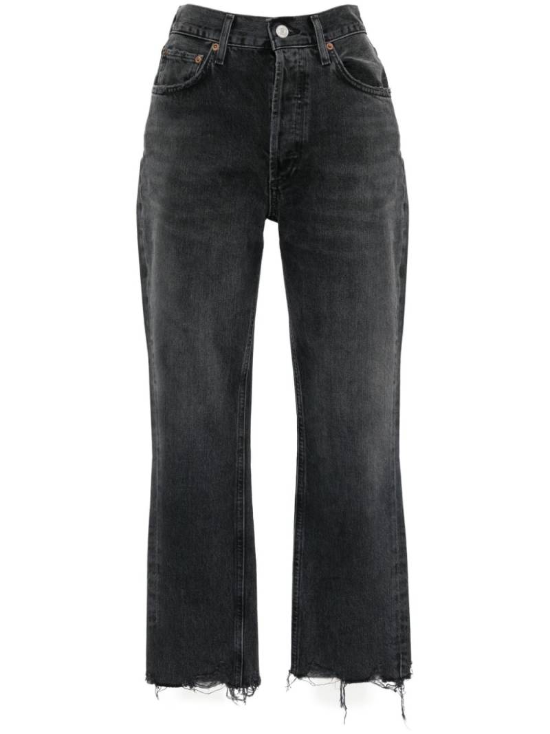 AGOLDE Riley cropped jeans - Black von AGOLDE