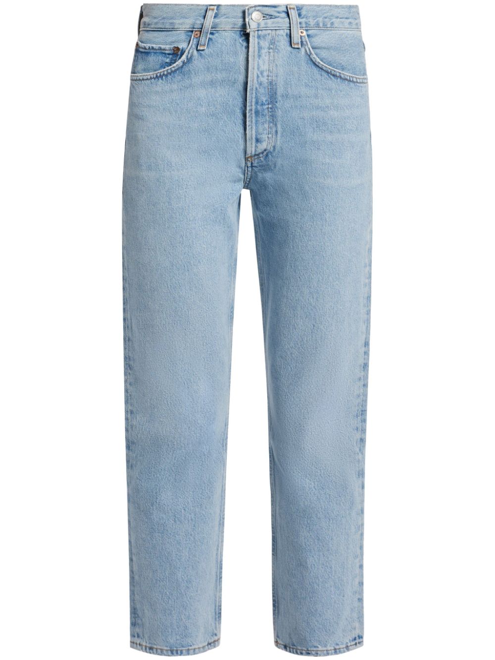 AGOLDE Riley cropped straight-leg jeans - Blue von AGOLDE