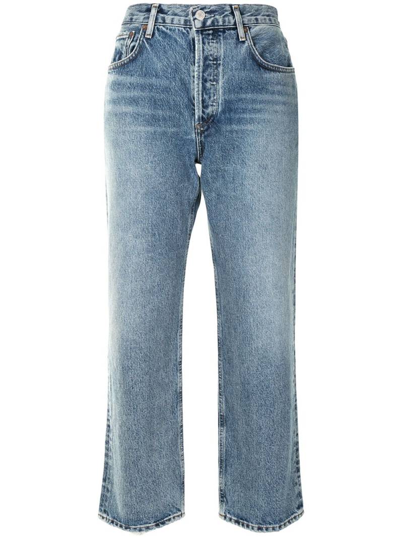 AGOLDE Ripley mid-rise cropped jeans - Blue von AGOLDE