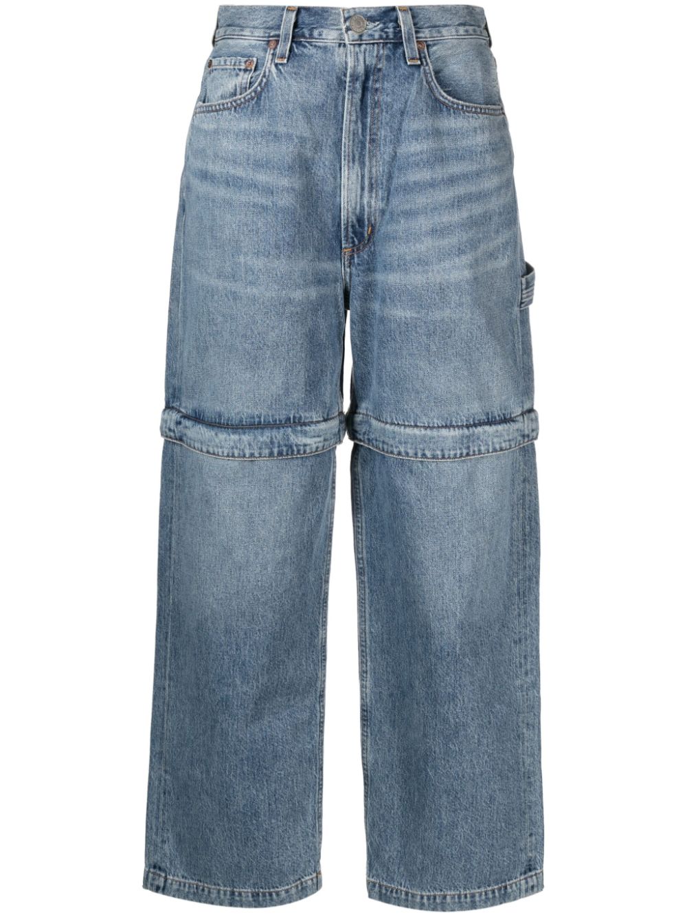 AGOLDE Risha detachable-legs utility jeans - Blue von AGOLDE