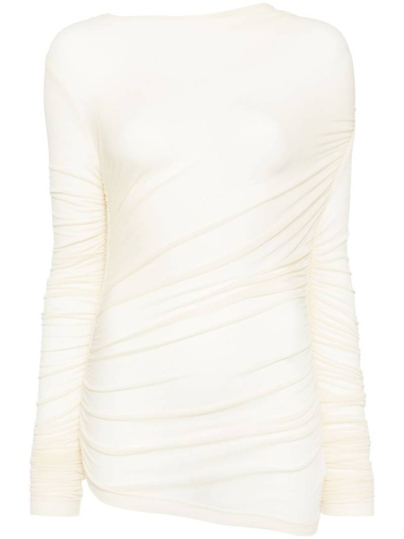 AGOLDE Tania Twist T-shirt - Neutrals von AGOLDE