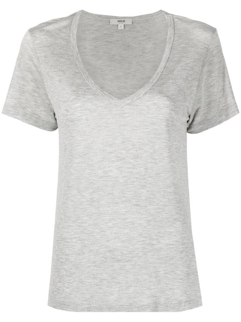 AGOLDE V-neck T-shirt - Grey von AGOLDE