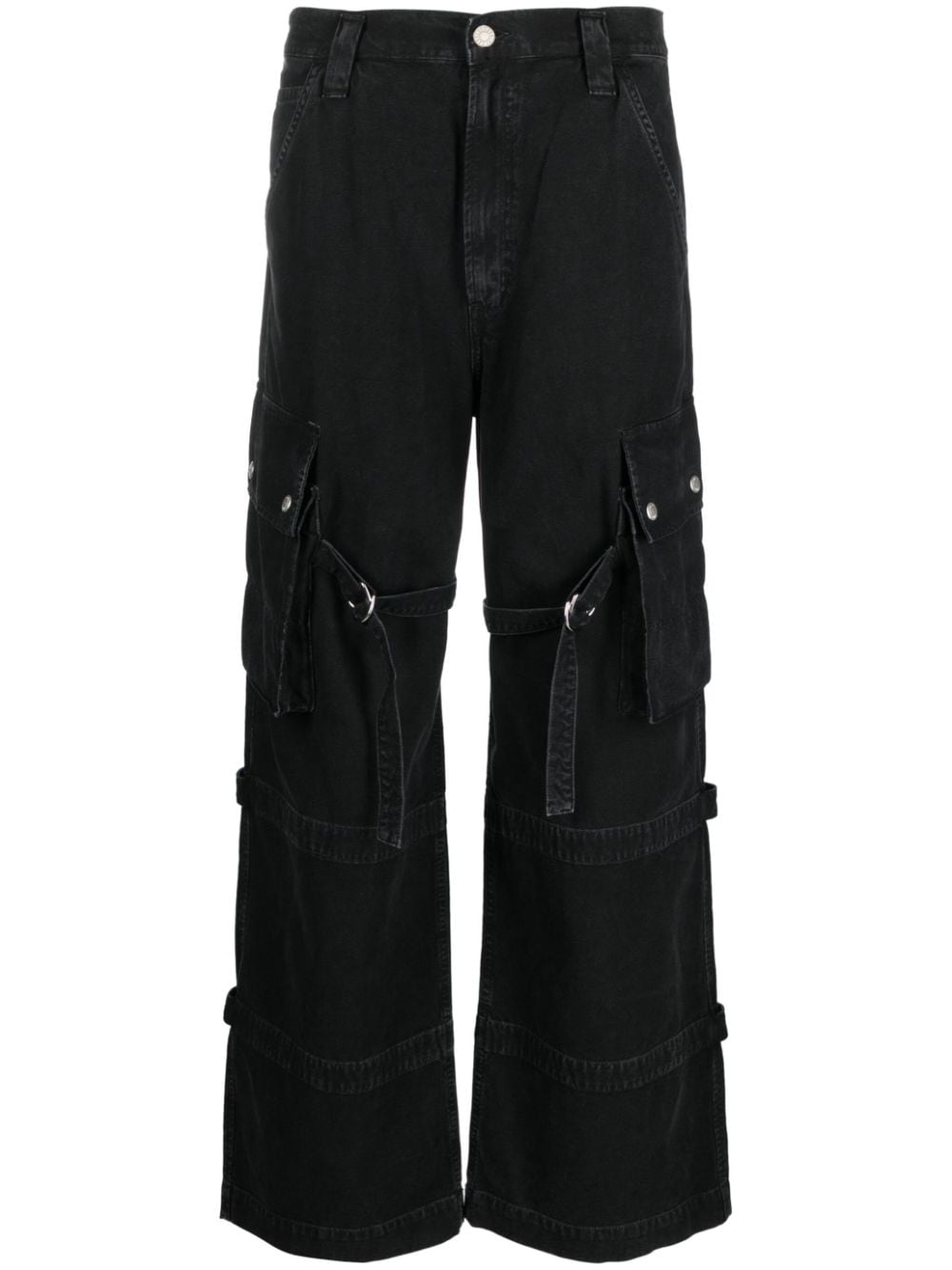 AGOLDE Vivian wide-leg cargo jeans - Black von AGOLDE