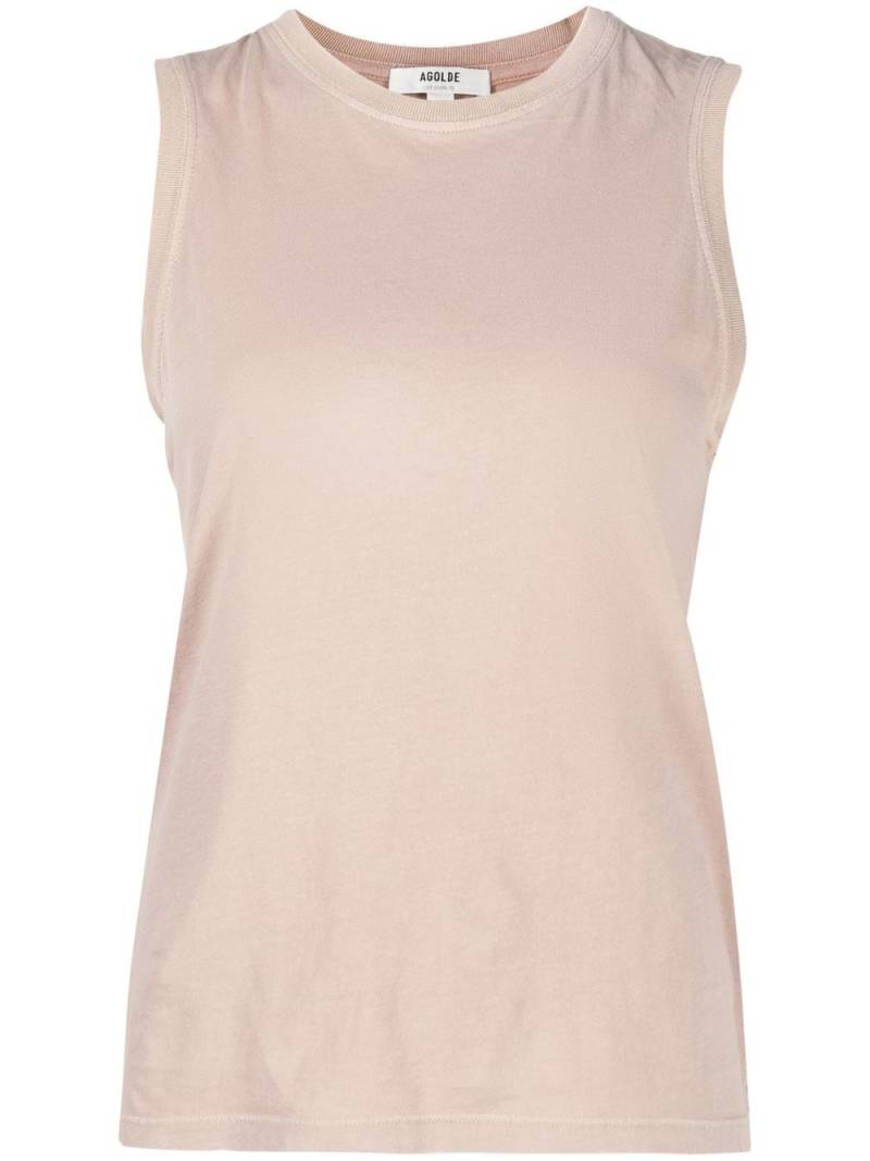 AGOLDE cotton sleeveless tank top - Neutrals von AGOLDE