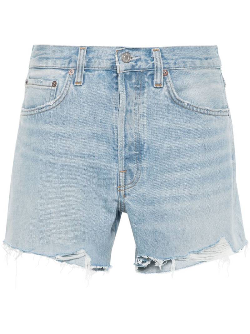 AGOLDE distressed denim shorts - Blue von AGOLDE