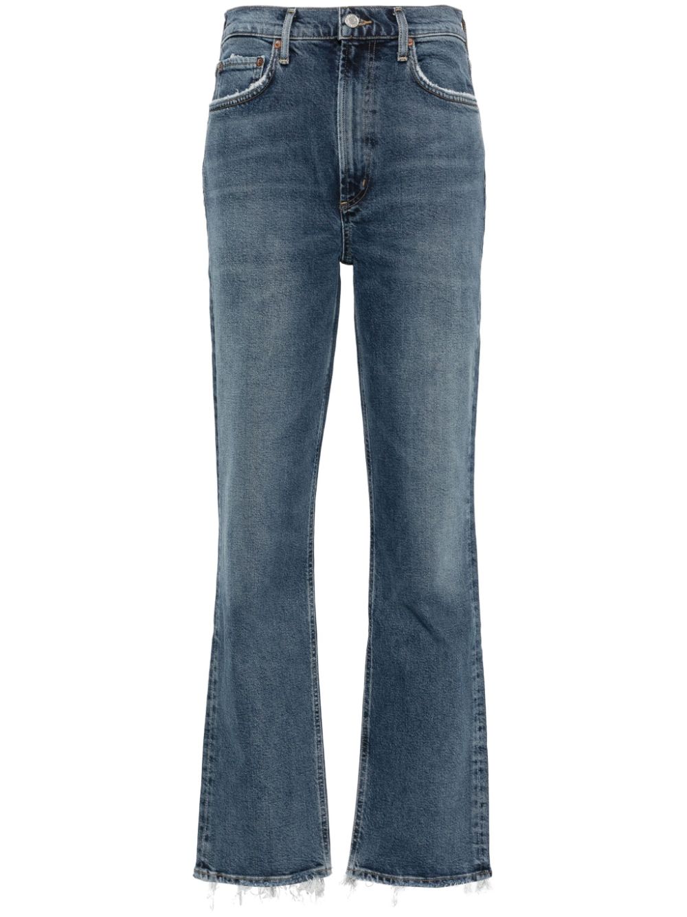 AGOLDE high-rise stovepipe-leg jeans - Blue von AGOLDE