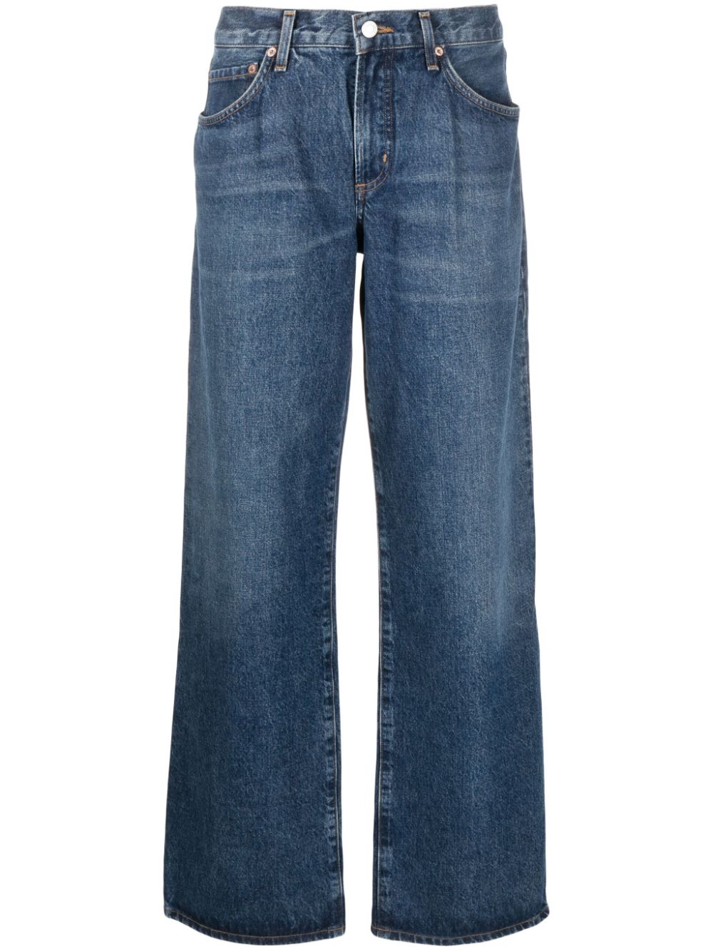 AGOLDE high-rise straight-leg jeans - Blue von AGOLDE