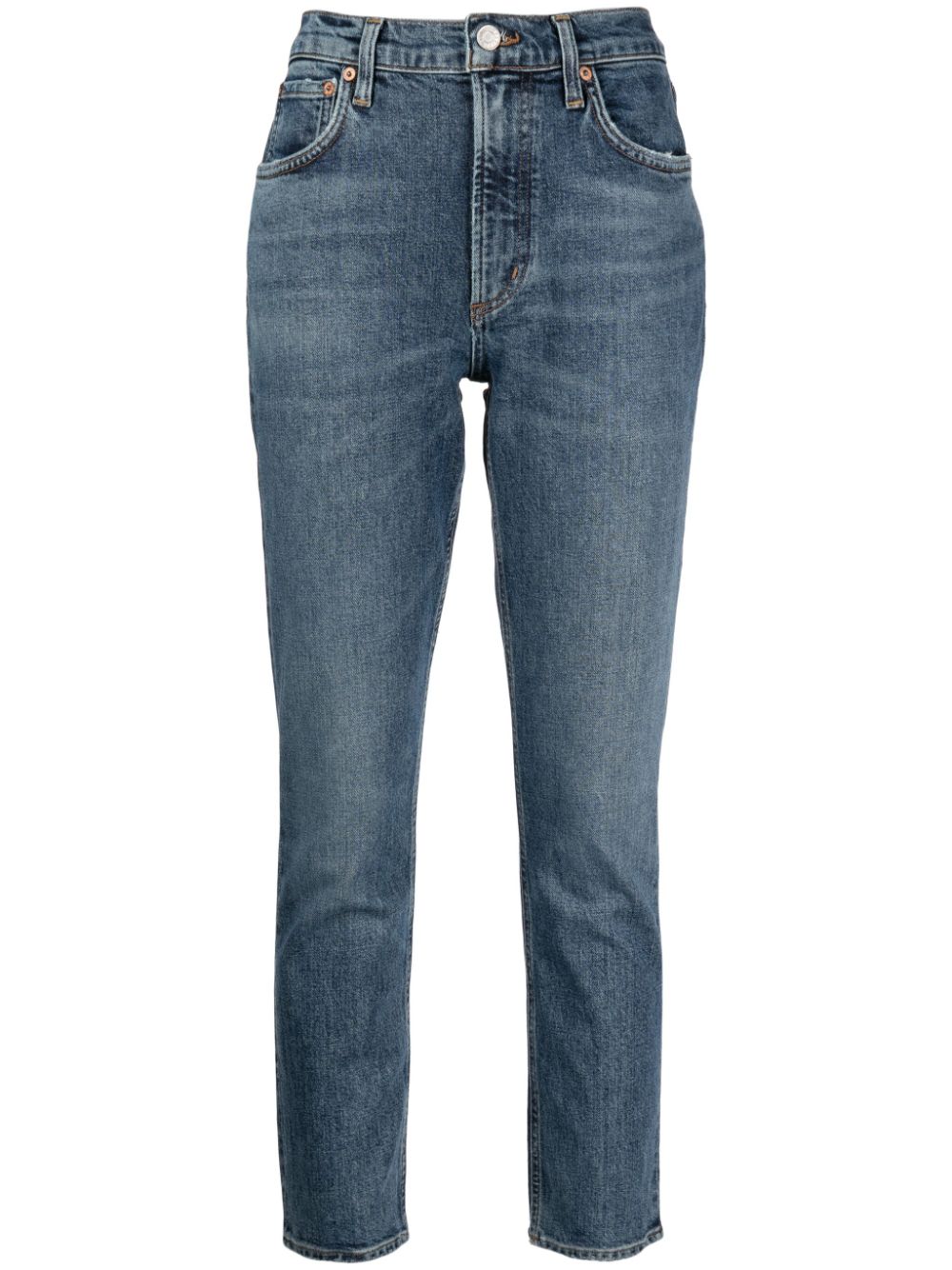 AGOLDE high-rise straight-leg jeans - Blue von AGOLDE