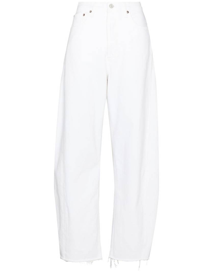 AGOLDE high-waist wide-leg jeans - White von AGOLDE