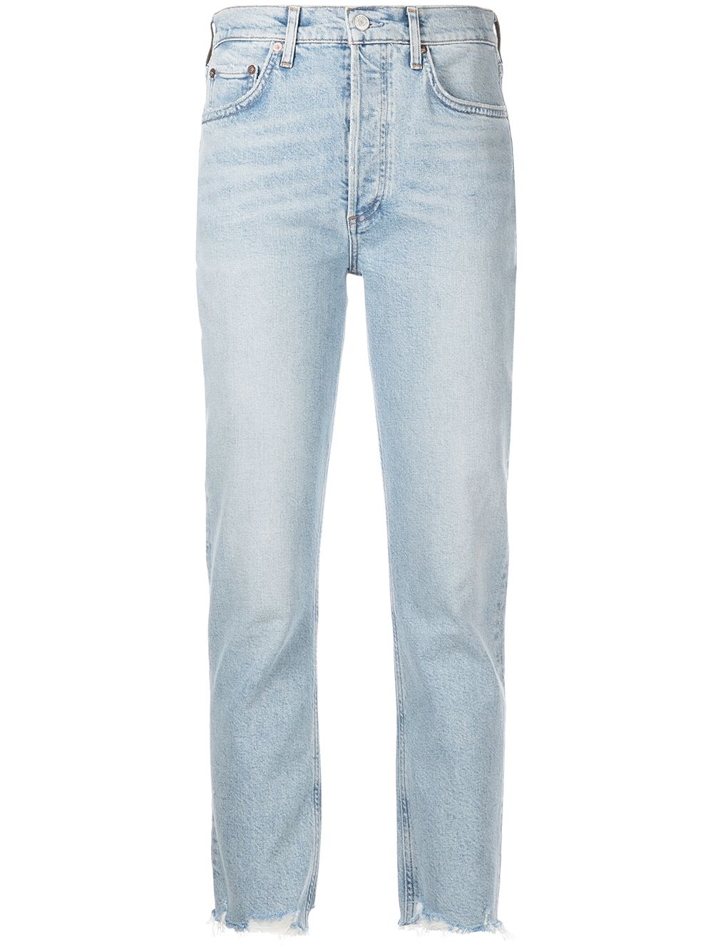 AGOLDE high-waisted cropped jeans - Blue von AGOLDE