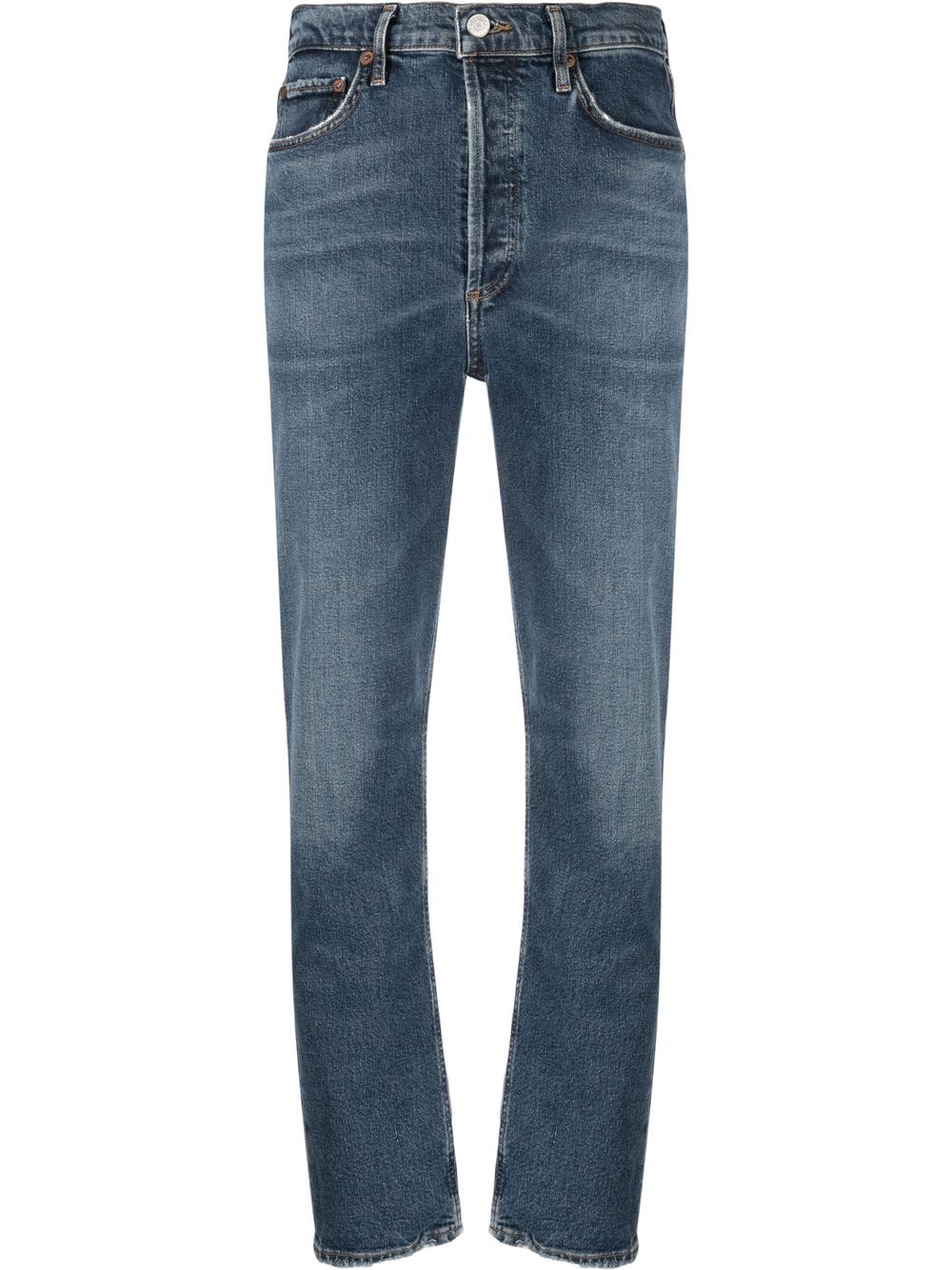 AGOLDE high-waisted slim-fit jeans - Blue von AGOLDE