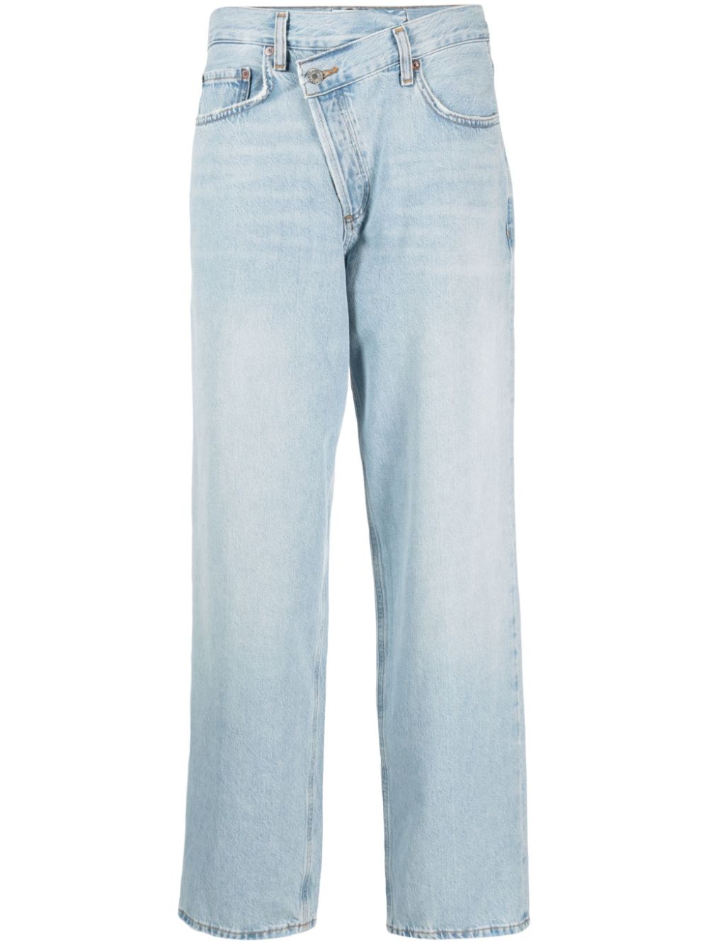 AGOLDE Criss Cross cotton straight jeans - Blue von AGOLDE