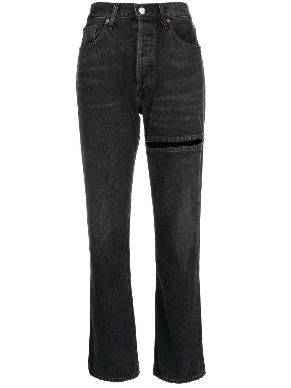 AGOLDE mid-rise straight-leg jeans - Black von AGOLDE