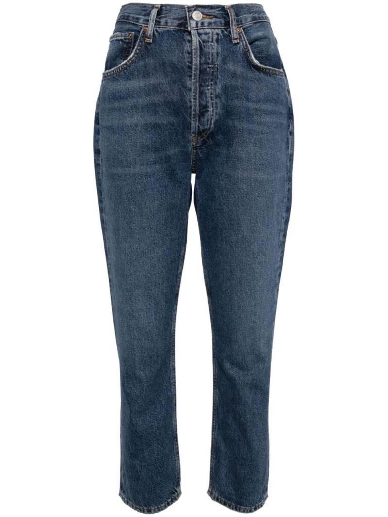 AGOLDE mid-rise tapered jeans - Blue von AGOLDE