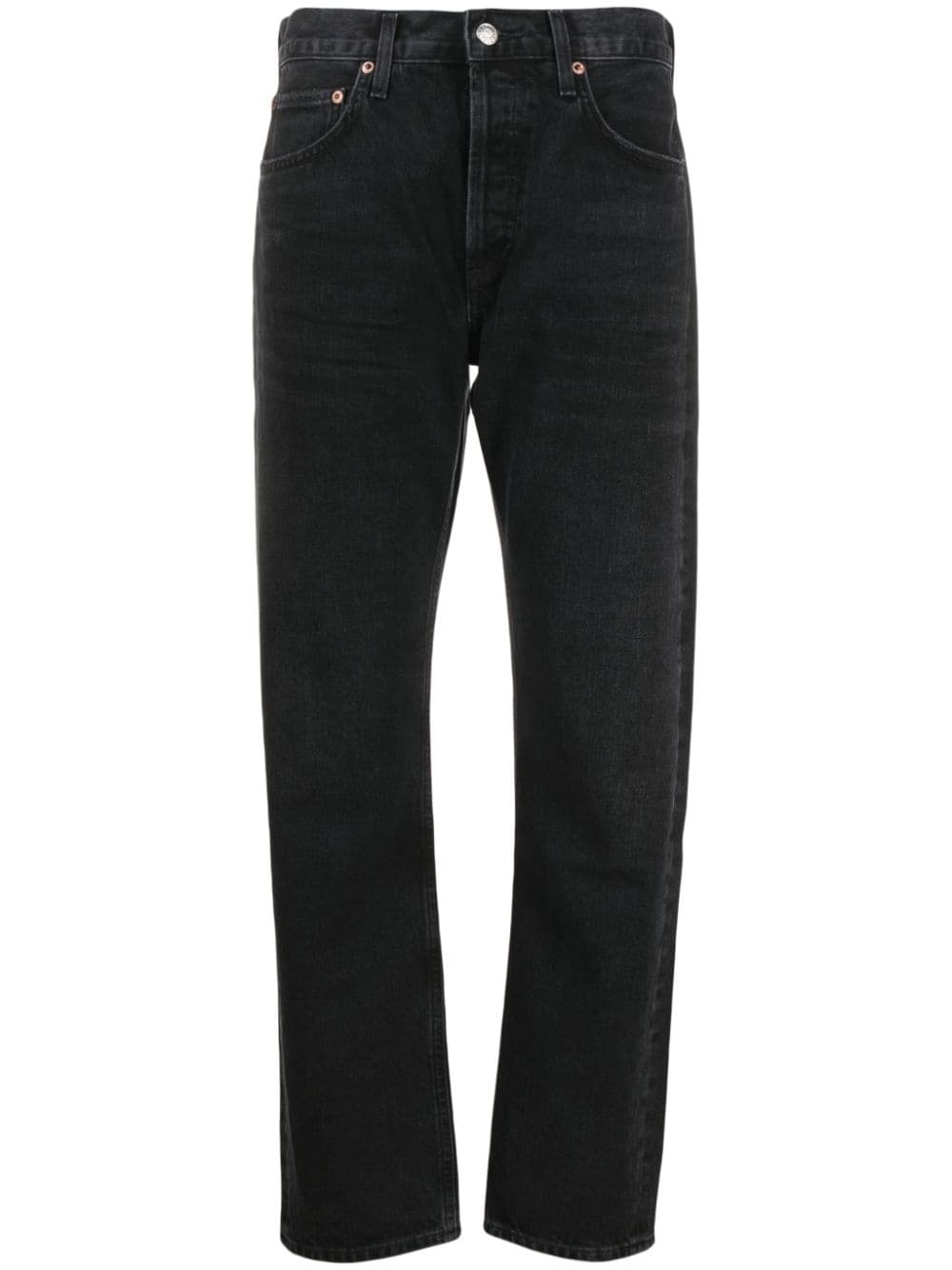 AGOLDE organic-cotton straight-leg jeans - Black von AGOLDE