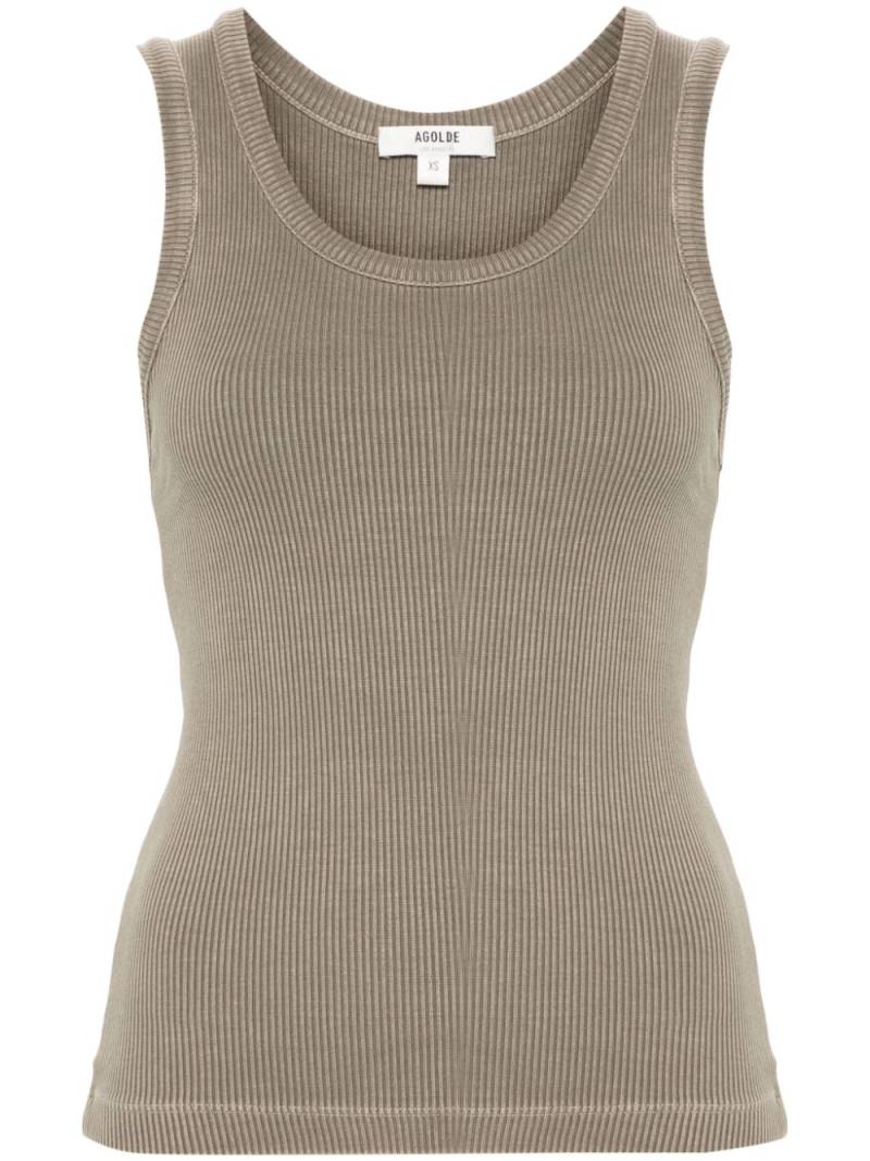 AGOLDE Poppy ribbed tank top - Neutrals von AGOLDE