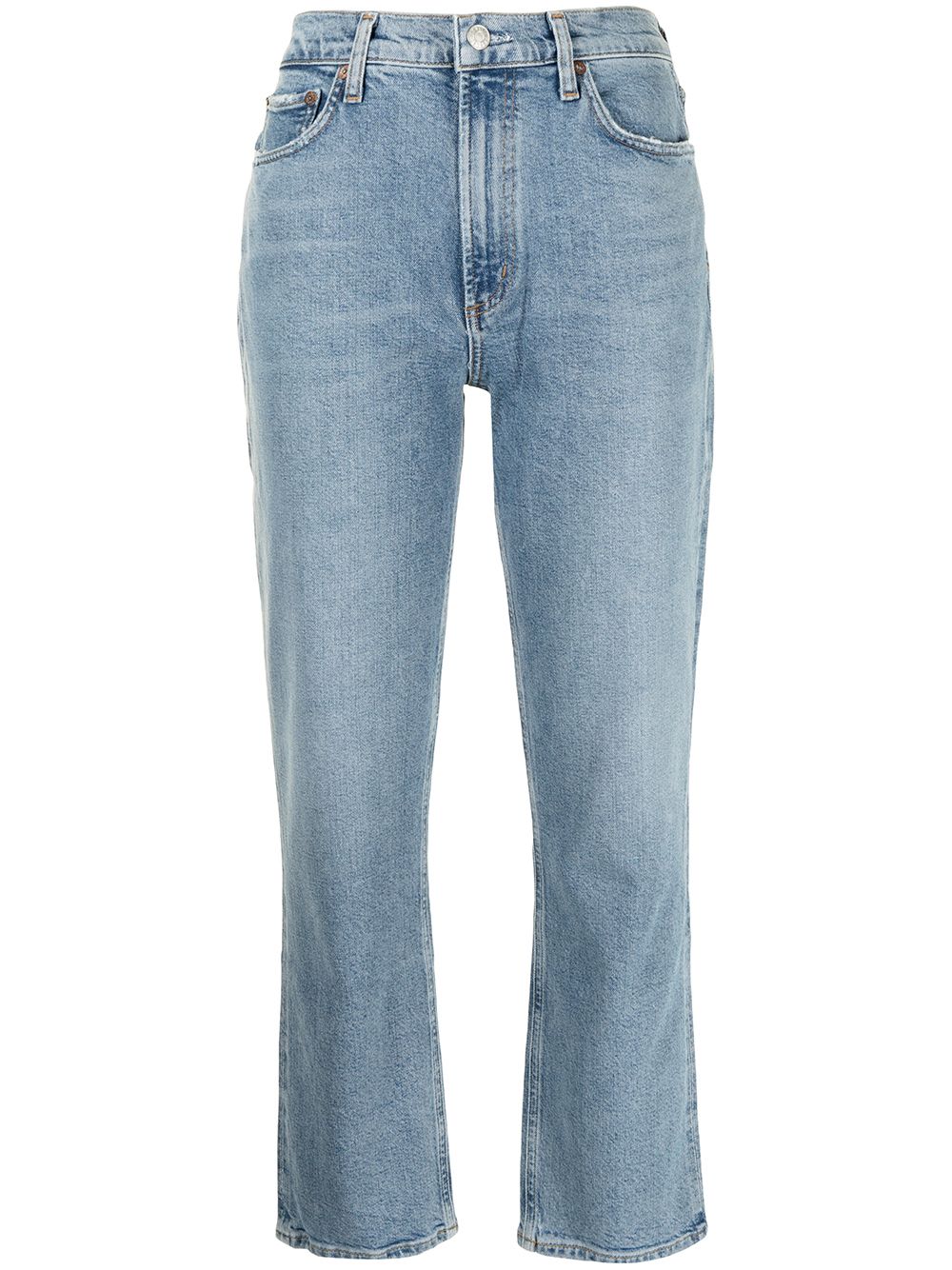 AGOLDE straight-leg ankle-length jeans - Blue von AGOLDE
