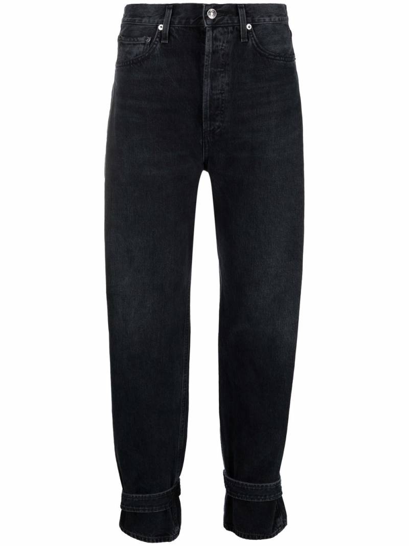 AGOLDE straight-leg denim jeans - Black von AGOLDE