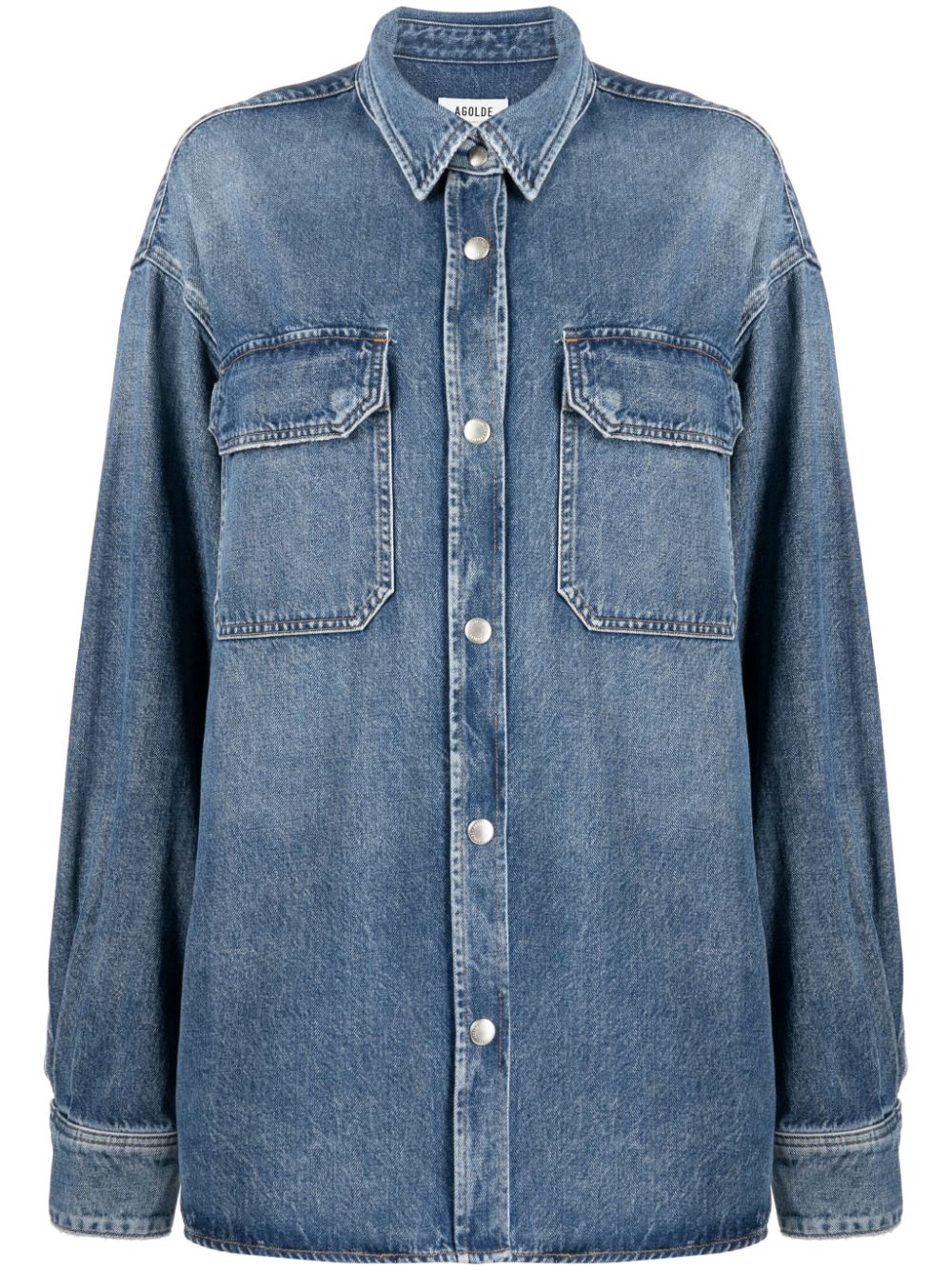 AGOLDE two-pocket denim shirt - Blue von AGOLDE