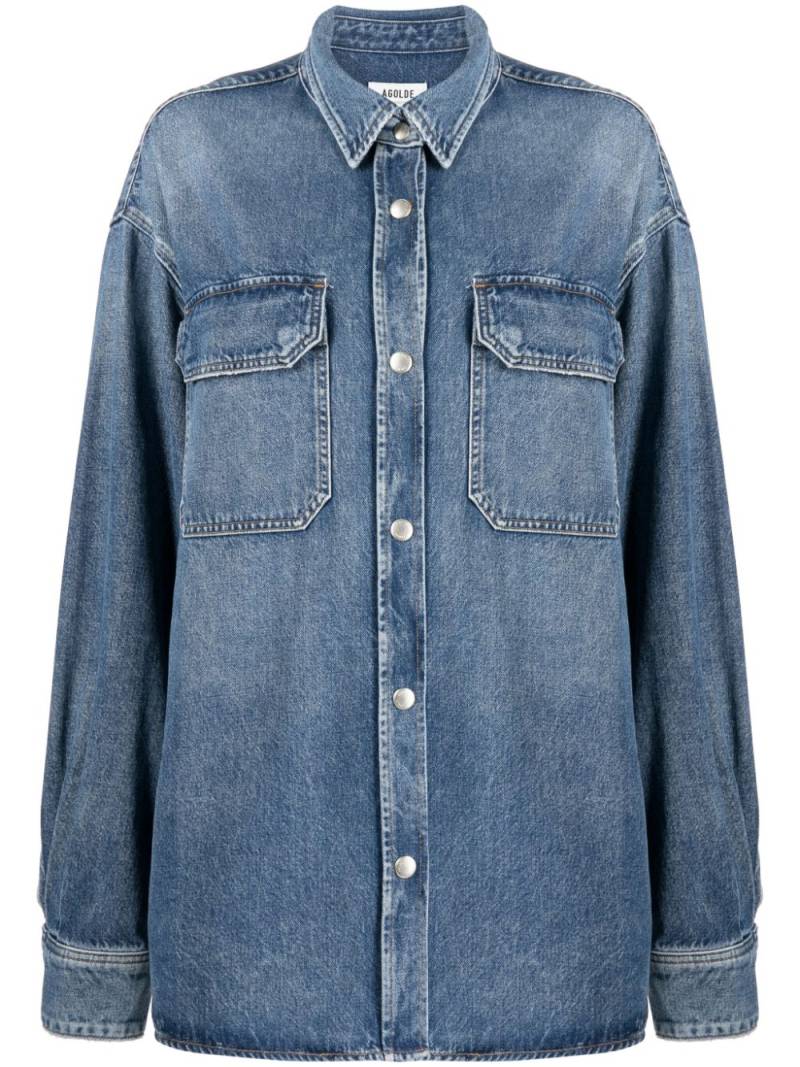 AGOLDE two-pocket denim shirt - Blue von AGOLDE