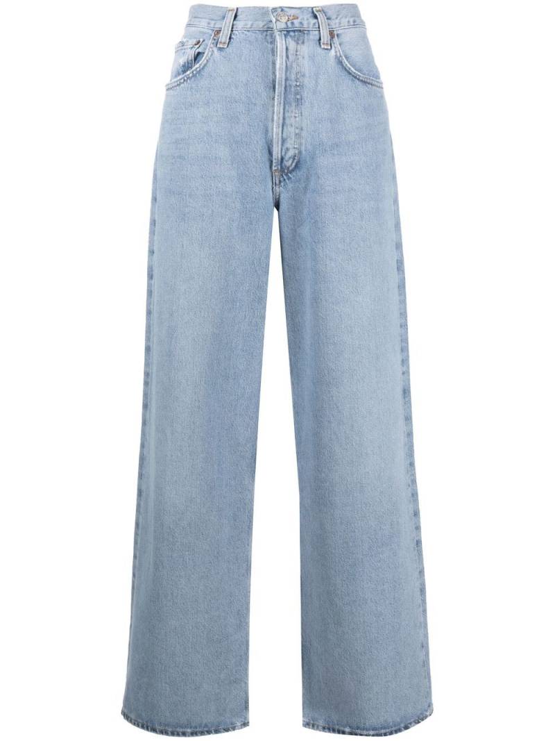 AGOLDE wide-leg stonewashed jeans - Blue von AGOLDE