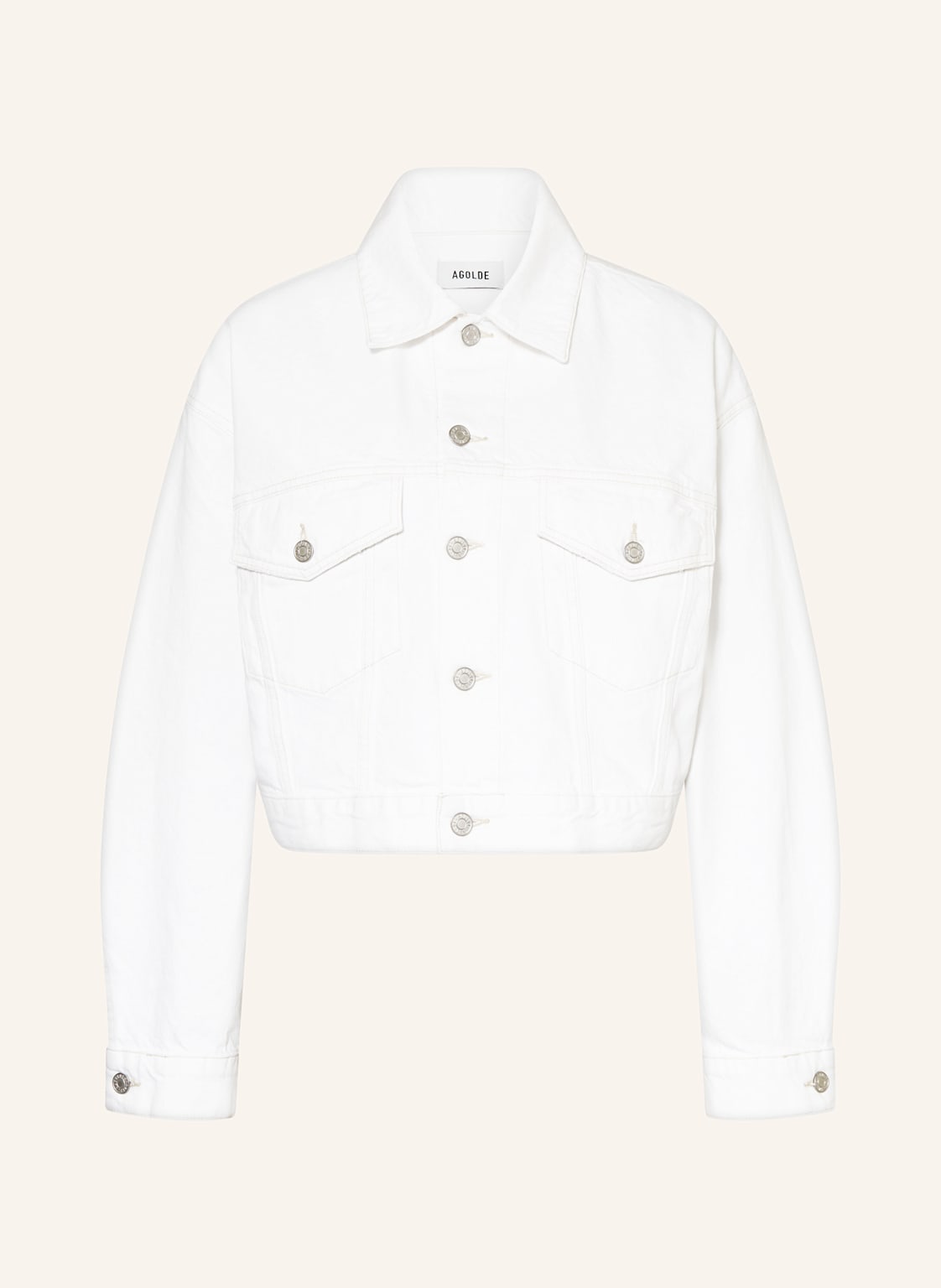 Agolde Cropped-Jeansjacke Palmer weiss Agolde Cropped-Jeansjacke Palmer weiss von AGOLDE