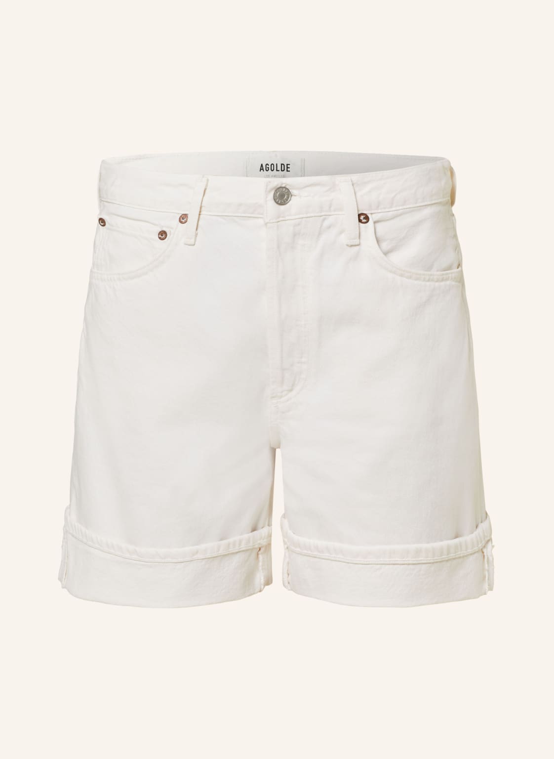 Agolde Jeansshorts Dame weiss von AGOLDE