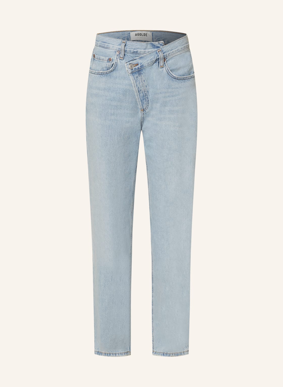 Agolde Straight Jeans Criss Cross Jean blau von AGOLDE