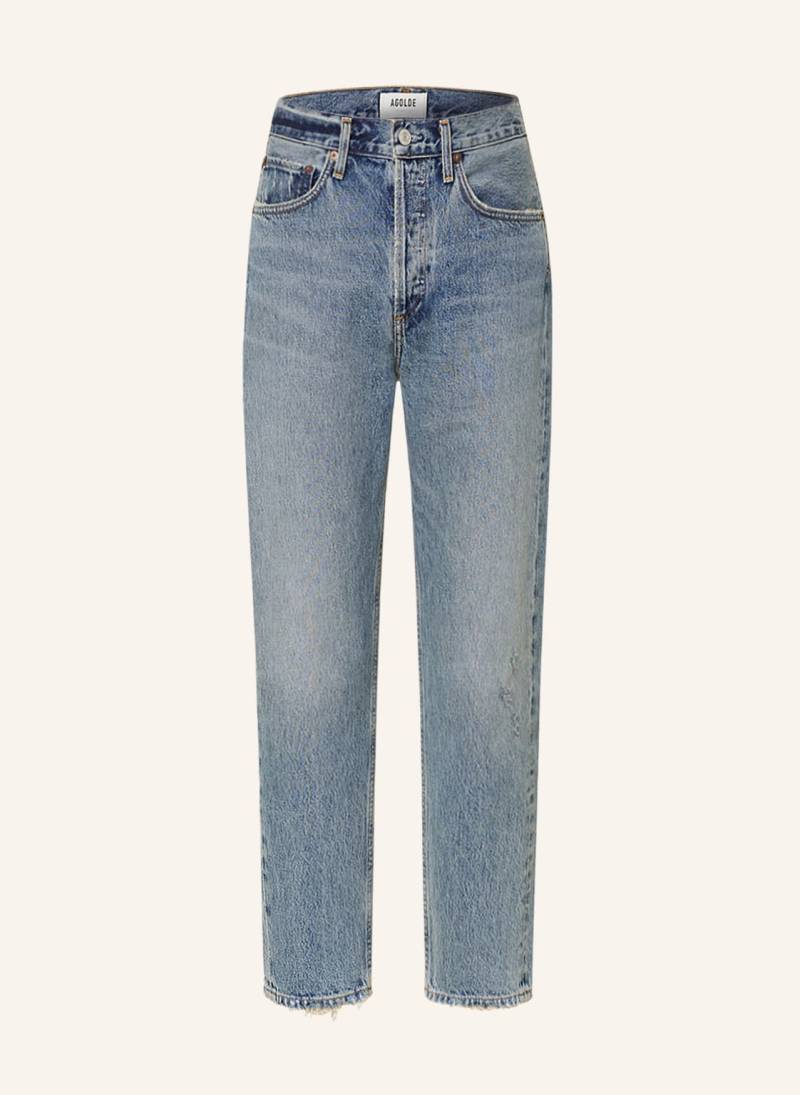 Agolde Straight Jeans Parker blau von AGOLDE