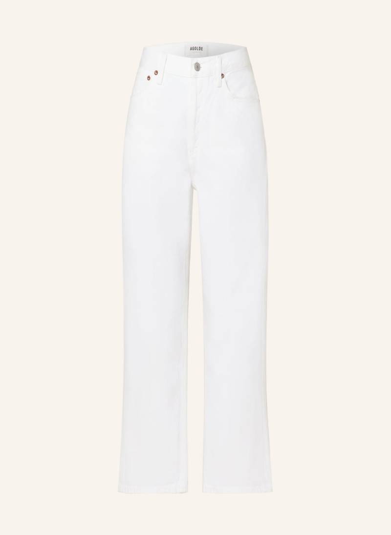 Agolde Straight Jeans Parker weiss von AGOLDE