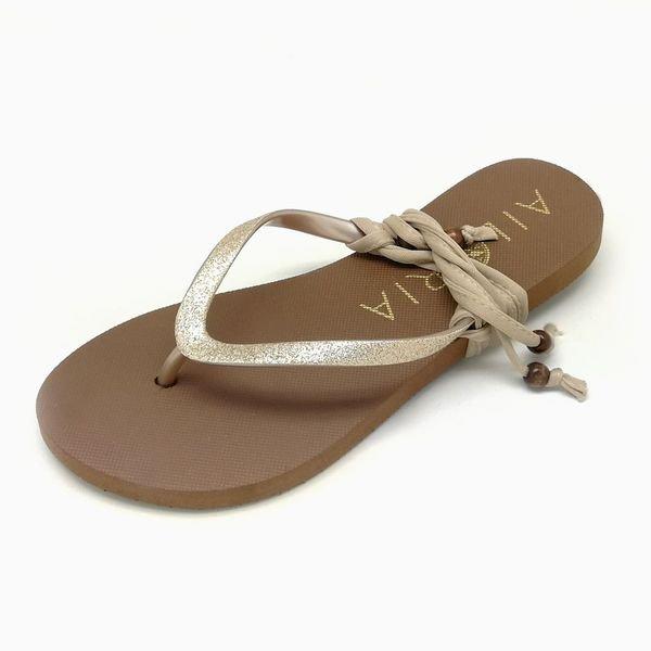 Pampelonne Zehensandalen Damen Gold 34 von AILORIA