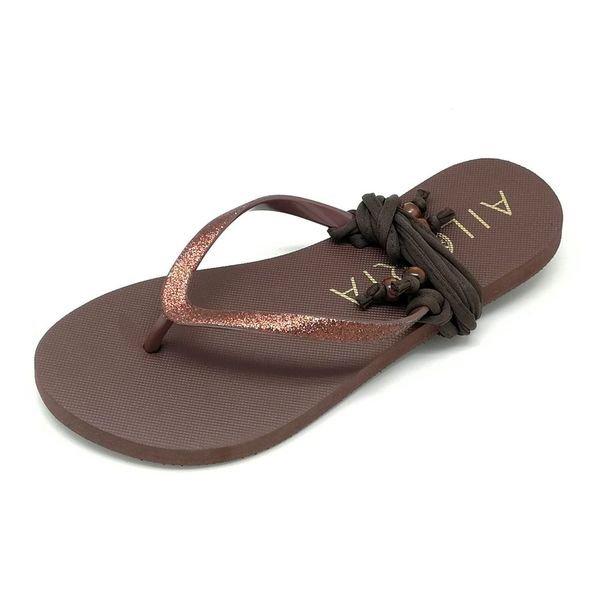 Pampelonne Zehensandalen Damen Braun 34 von AILORIA