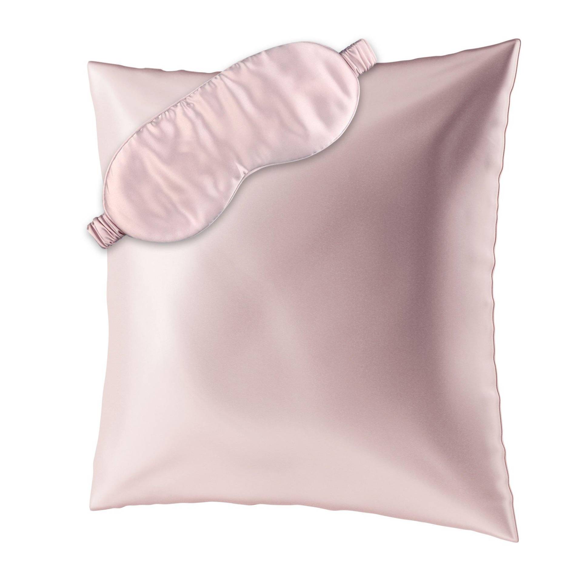 Beauty Sleep Set L Kopfkissenbezug (80x80) Und Schlafmaske Aus Seide Damen Rosa L von AILORIA