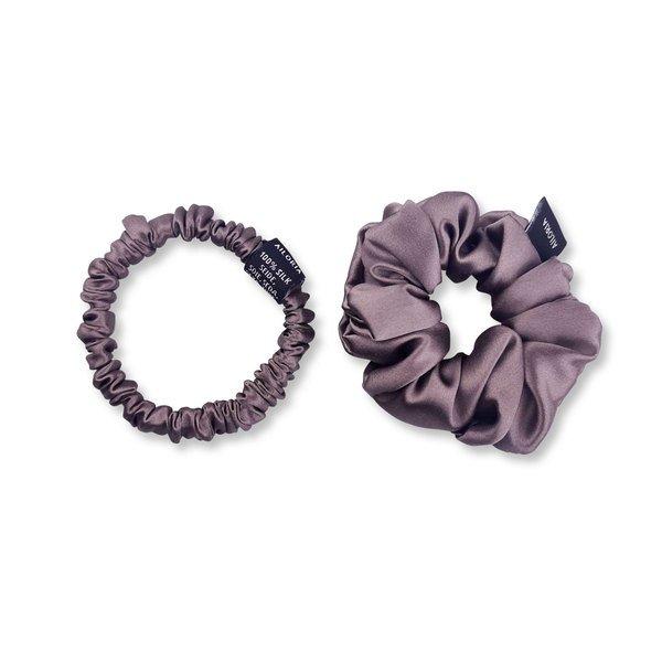 Doux Set Scrunchies S Und M Aus Seide Damen Lila S/M von AILORIA