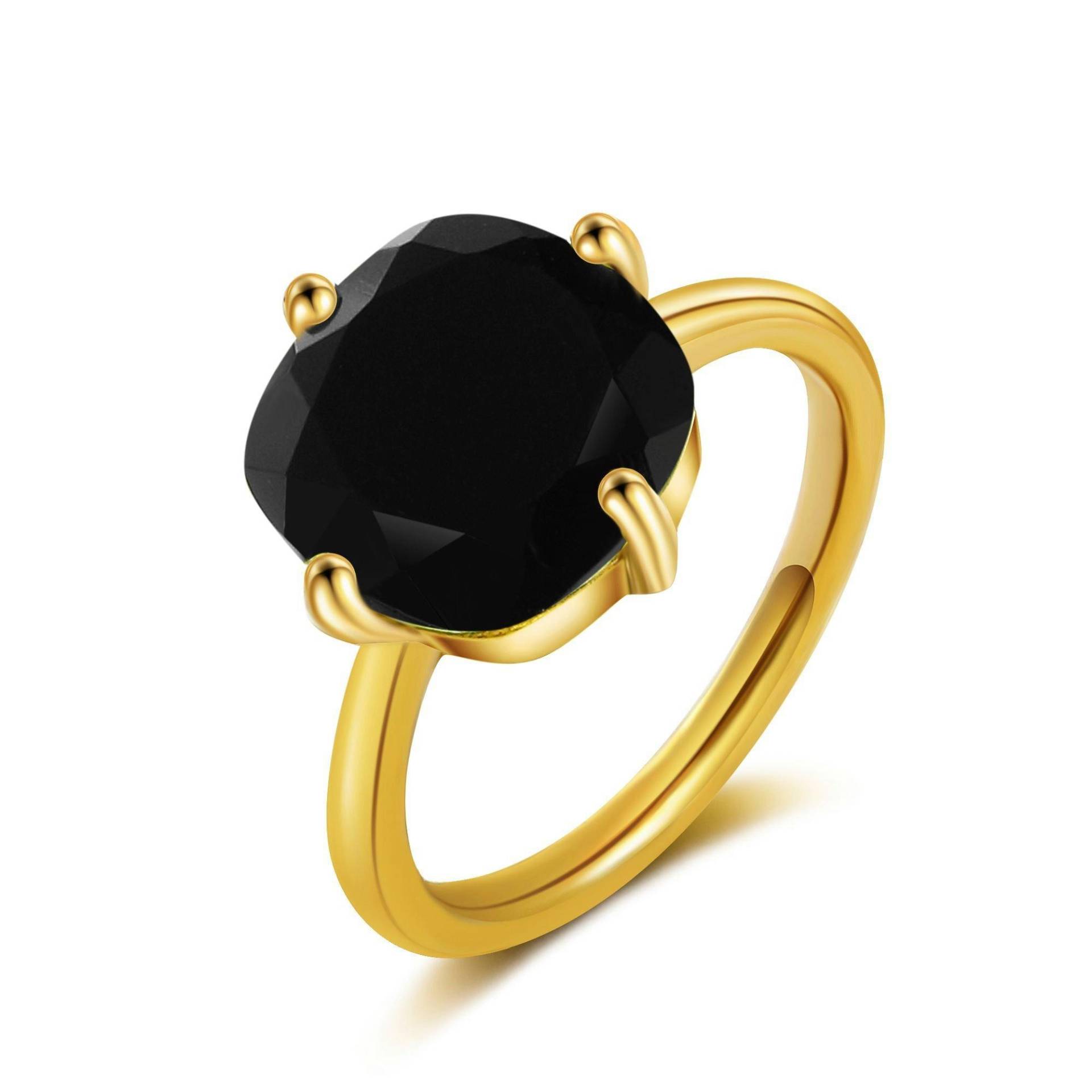 Églantine Ring Onyx Damen Gold 50mm von AILORIA