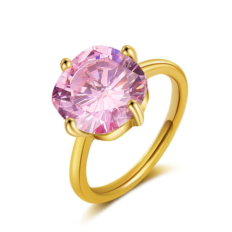 Églantine Ring Rosa Quarz Damen Gold 52mm von AILORIA