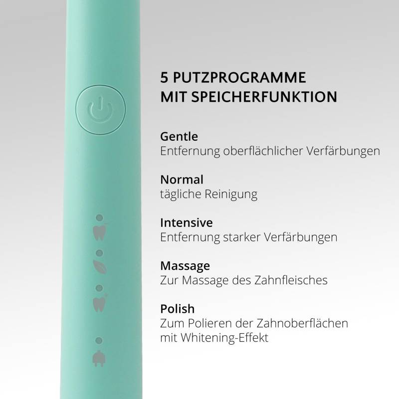 Pro Smile Set Usb-schallzahnbürste Damen Mint ONE SIZE von AILORIA