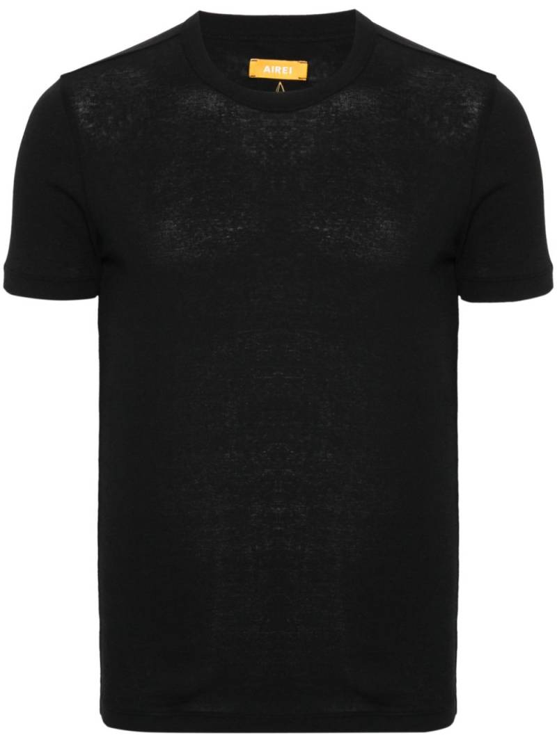 AIREI logo-embroidered T-shirt - Black von AIREI