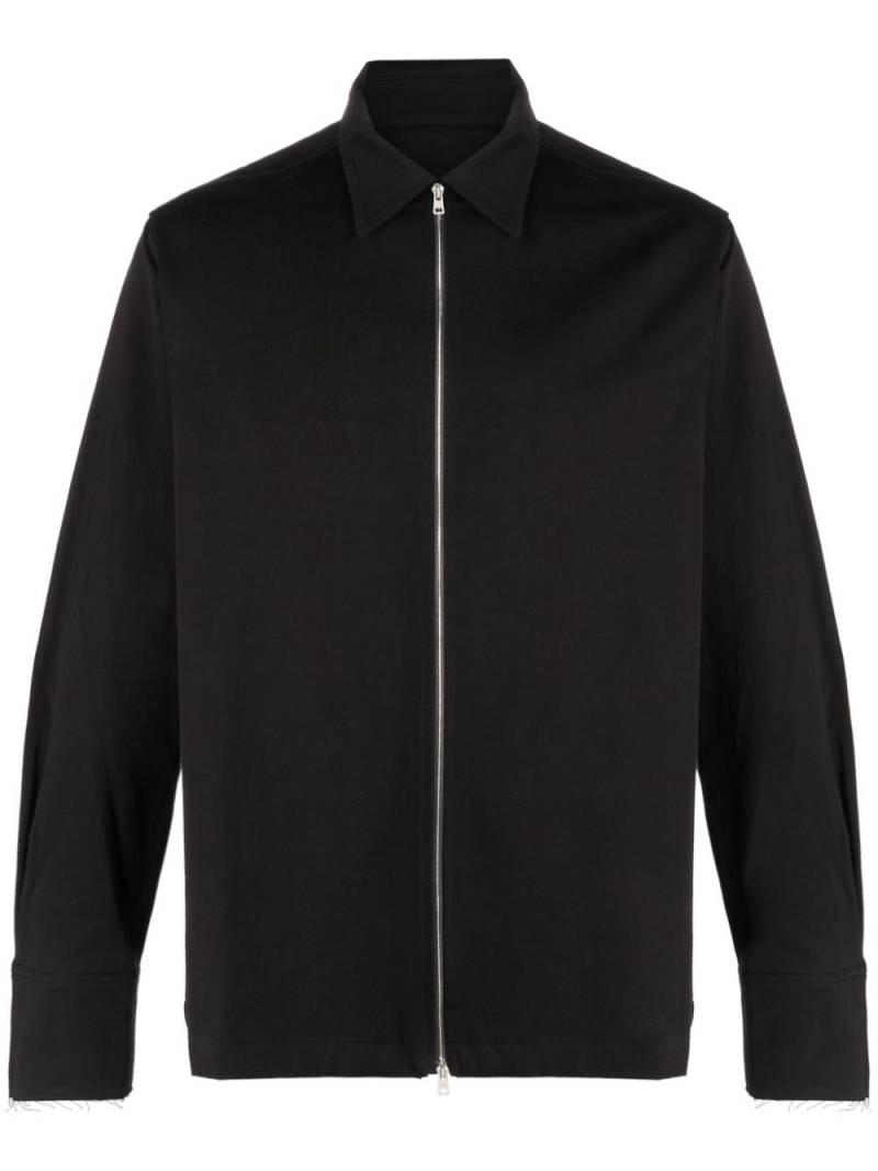 AIREI zip-up organic cotton jacket - Black von AIREI