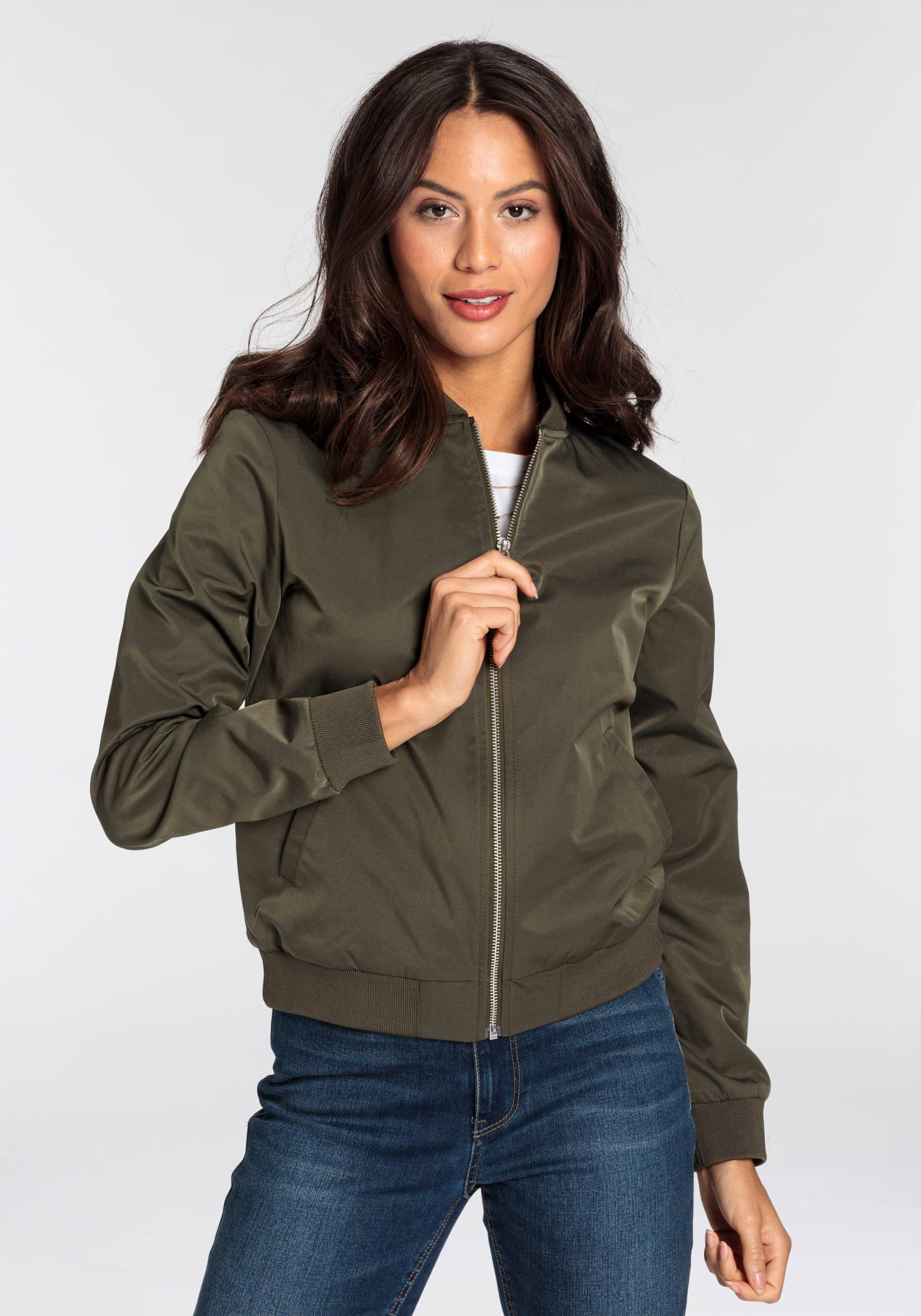 AJC Blouson, modischer Look, mit Rippkragen, praktische Eingrifftaschen AJC Blouson, modischer Look, mit Rippkragen, praktische Eingrifftaschen von AJC