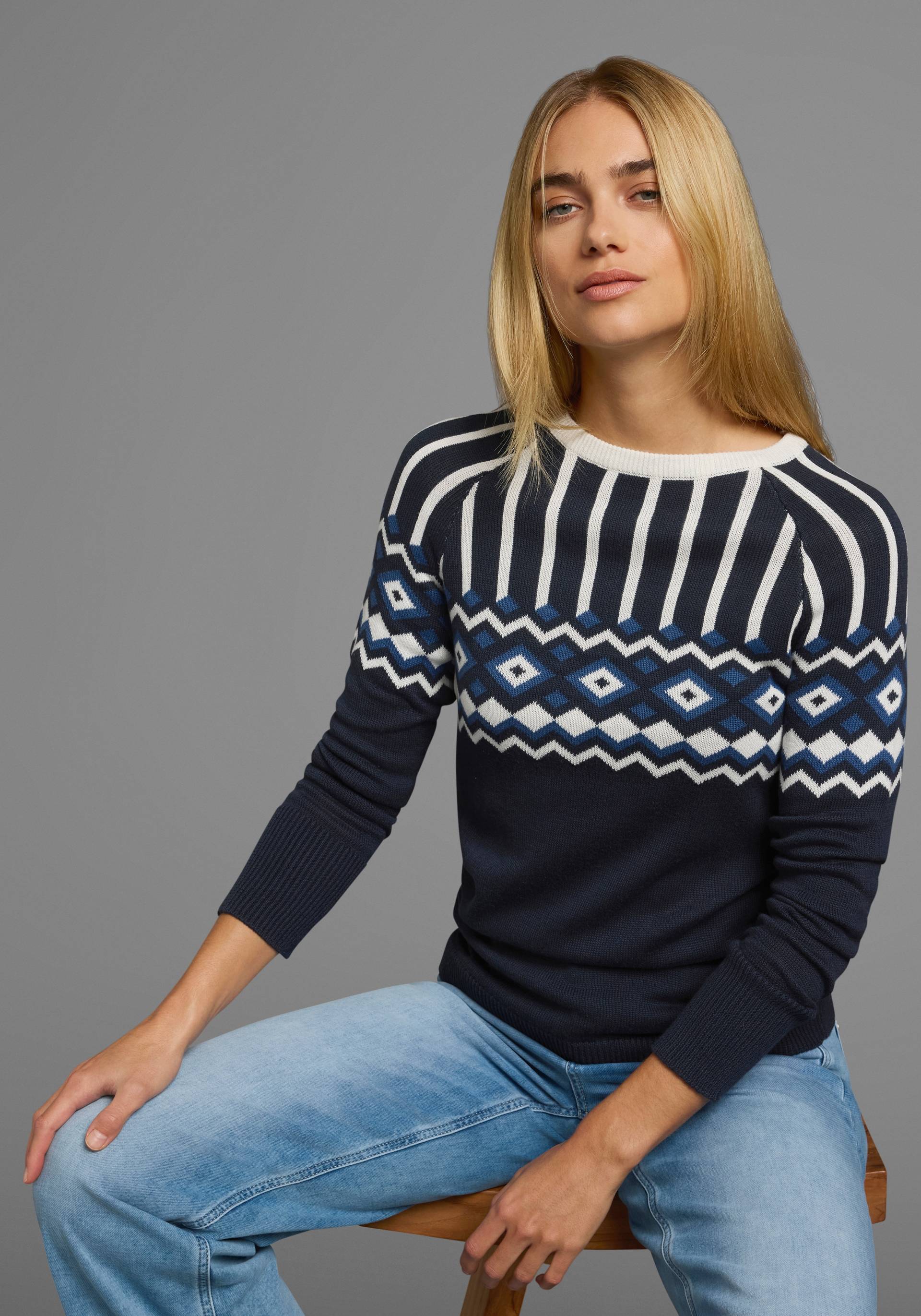 AJC Jacquardpullover, mit Norwegermuster in verschiedenen Farbvarianten AJC Jacquardpullover, mit Norwegermuster in verschiedenen Farbvarianten von AJC